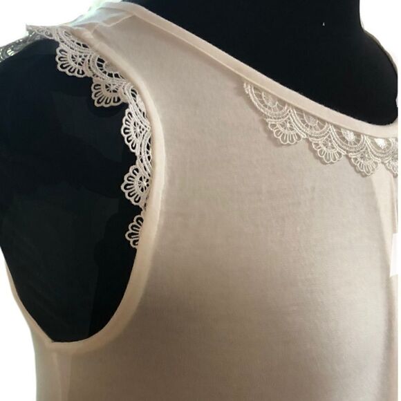 𝅺banana Republic Factory Pleated Sleeveless Top XS - Picture 3 of 9